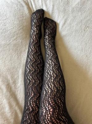 Ажурные колготки спицами Zig-Zag Tights